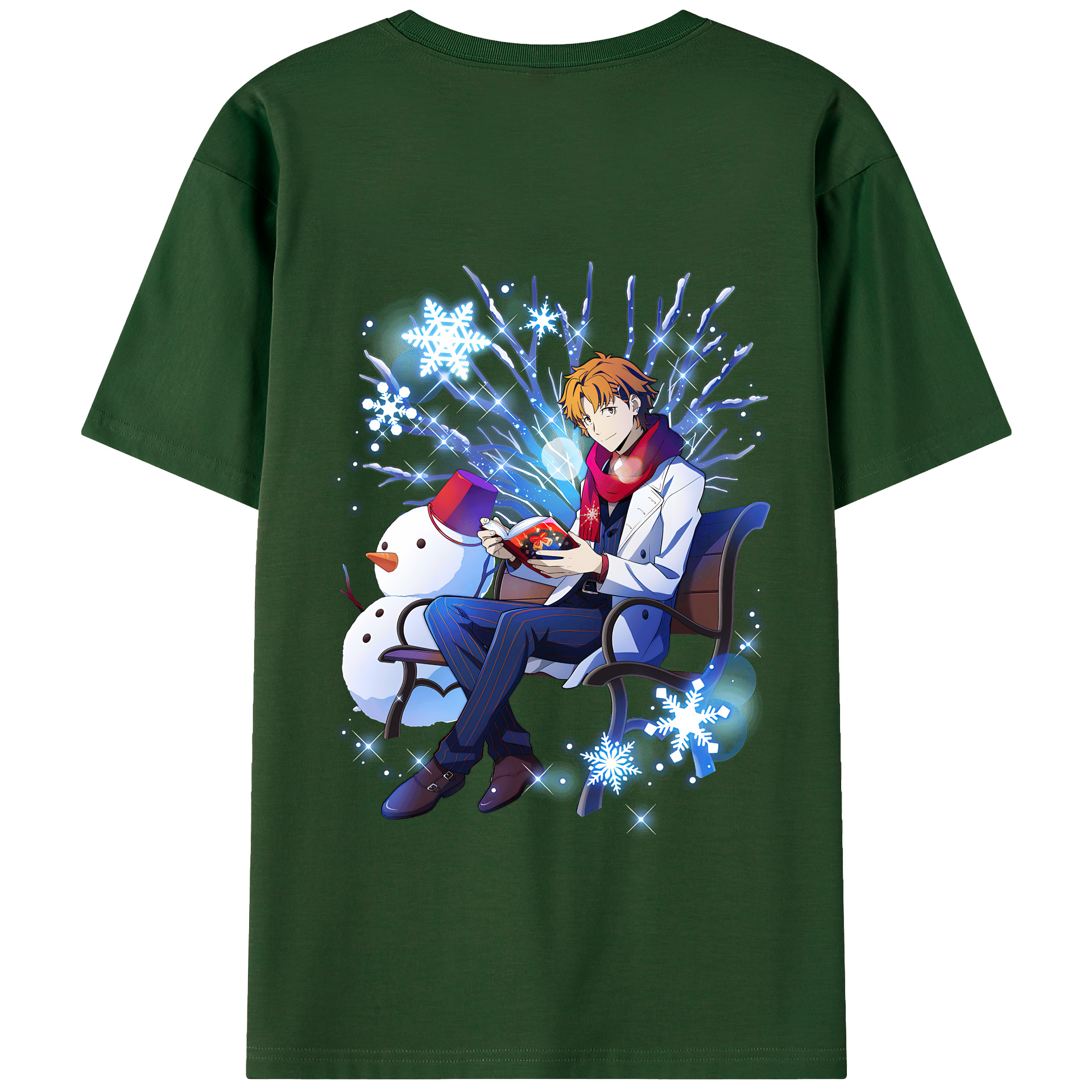 （画像用） 文豪ストレイドッグス Bungo Stray Dogs 綿100％半袖Tシャツ（背面プリント）